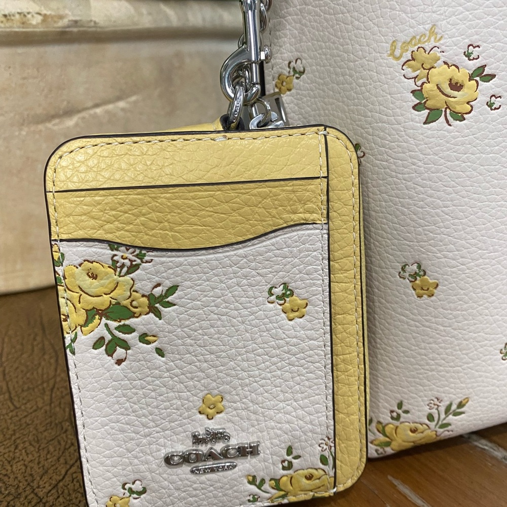 Coach NWT Mollie 25 Flower Pot and Zip Card Holder ID Wallet - Picture 4 of 15